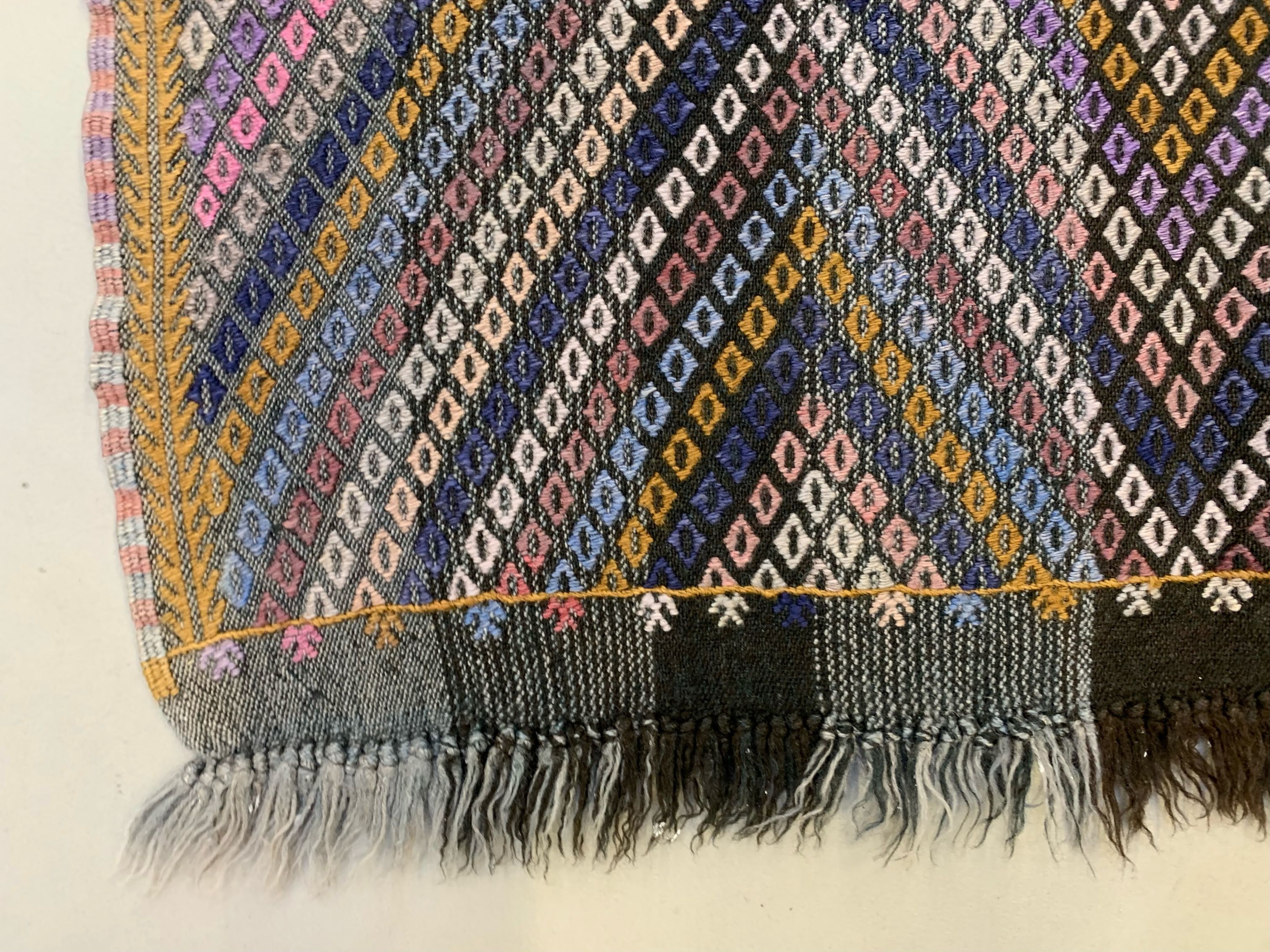 Small Vintage Turkish Kilim Rug 110x84 cm Wool Kelim