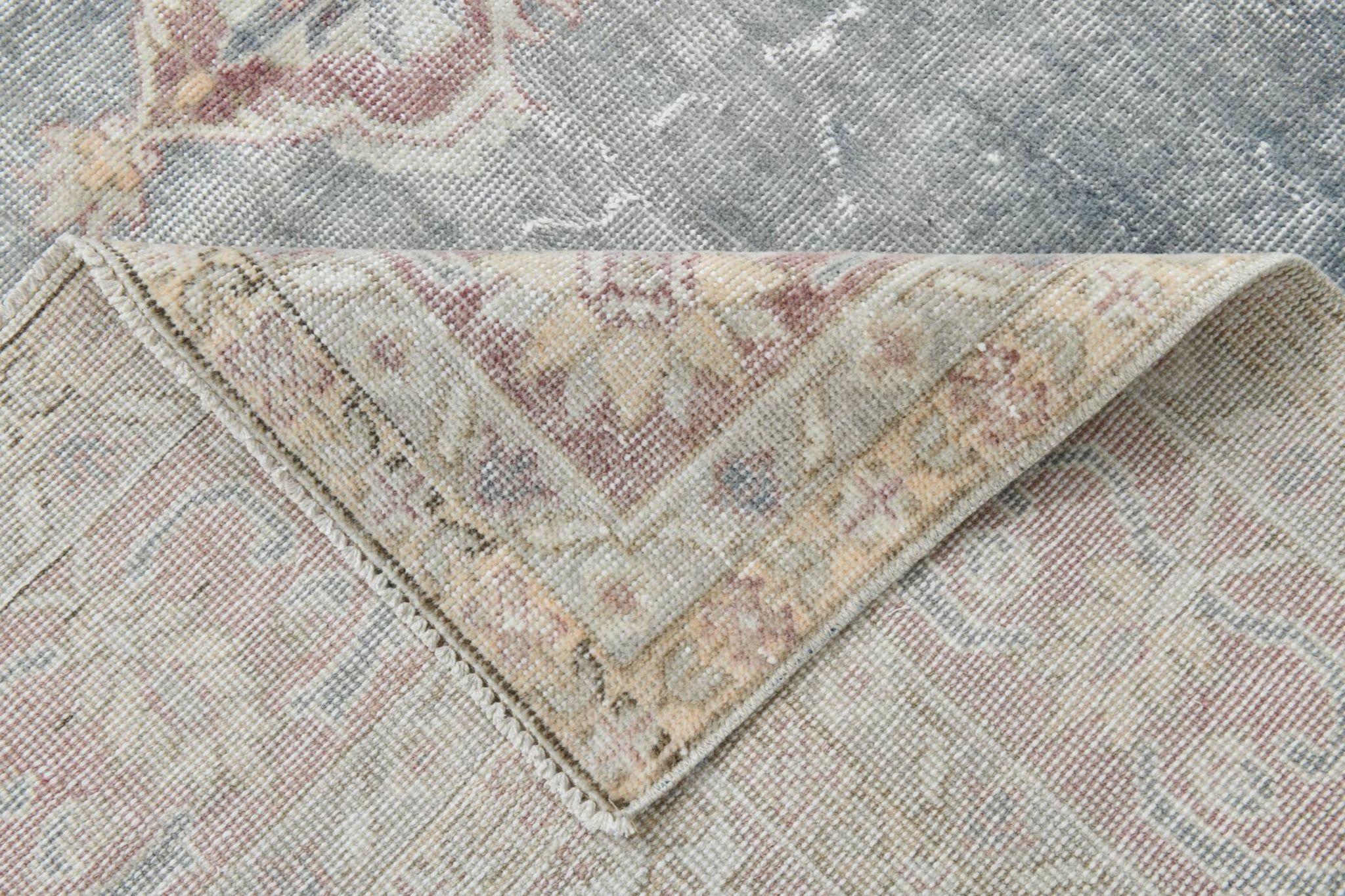 8x11 Light Navy Blue Classic Turkish Vintage Rug, 239x333Cm