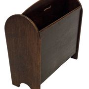 Art Deco Oak Newspaper Rack Magazine Rack 1950s design