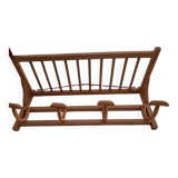 Raw wood locker room from the 1950s