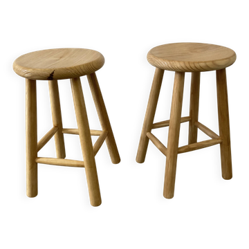Pair of farmhouse stools