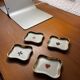 Set cups Limoges decoration card games