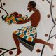 Geo Condé Kg Lunéville flat earthenware fruit holder Joséphine Baker