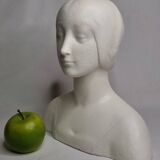 Buste d’après Laurana style renaissance, dit d’Aragon, plâtre patiné, 33 cm