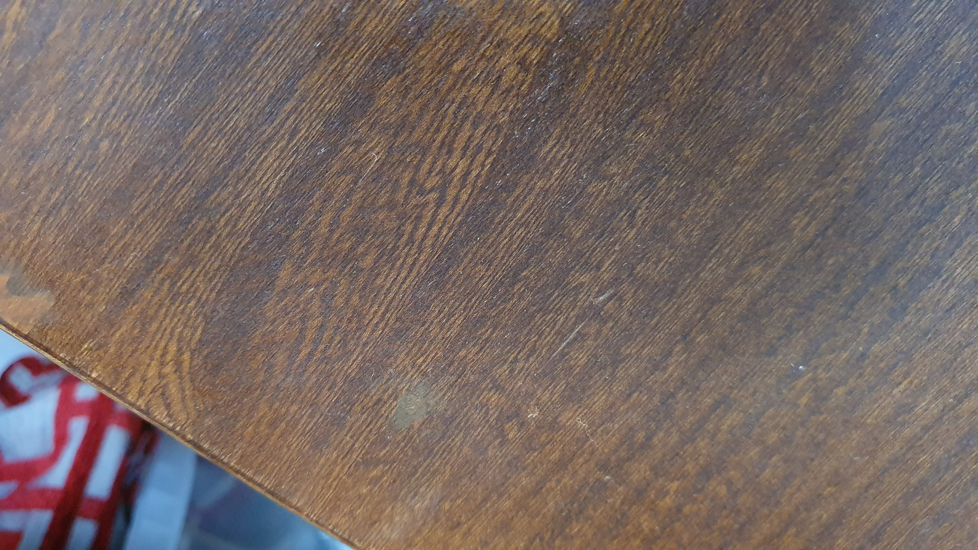 Brutalist elm farm table 60s