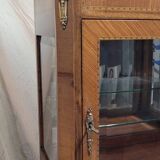 Louis XV style display case in marquetry