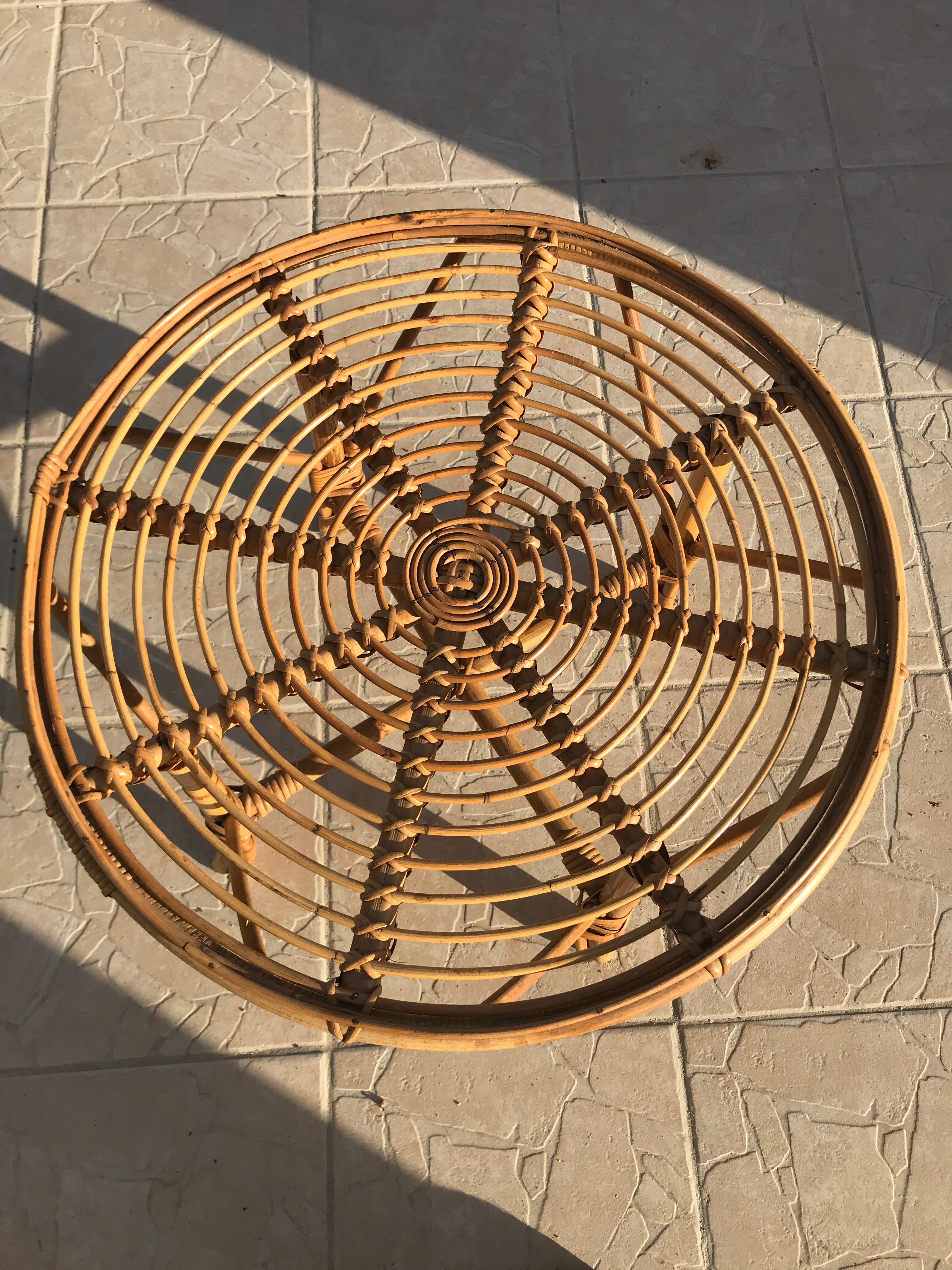 Rattan coffee table