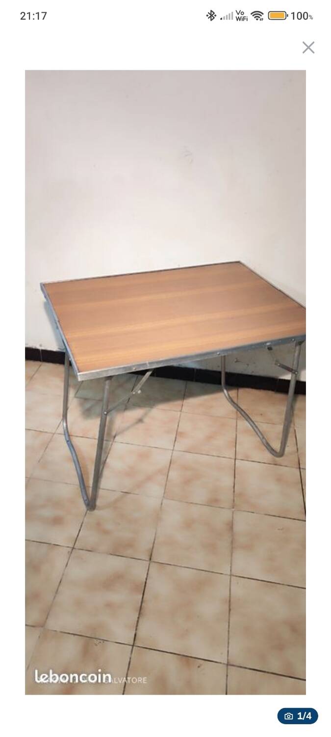 Vintage folding table – 1970s, GDR