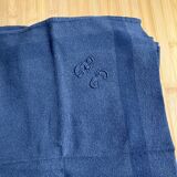 Tablecloth set + 6 antique napkins monogrammed JD