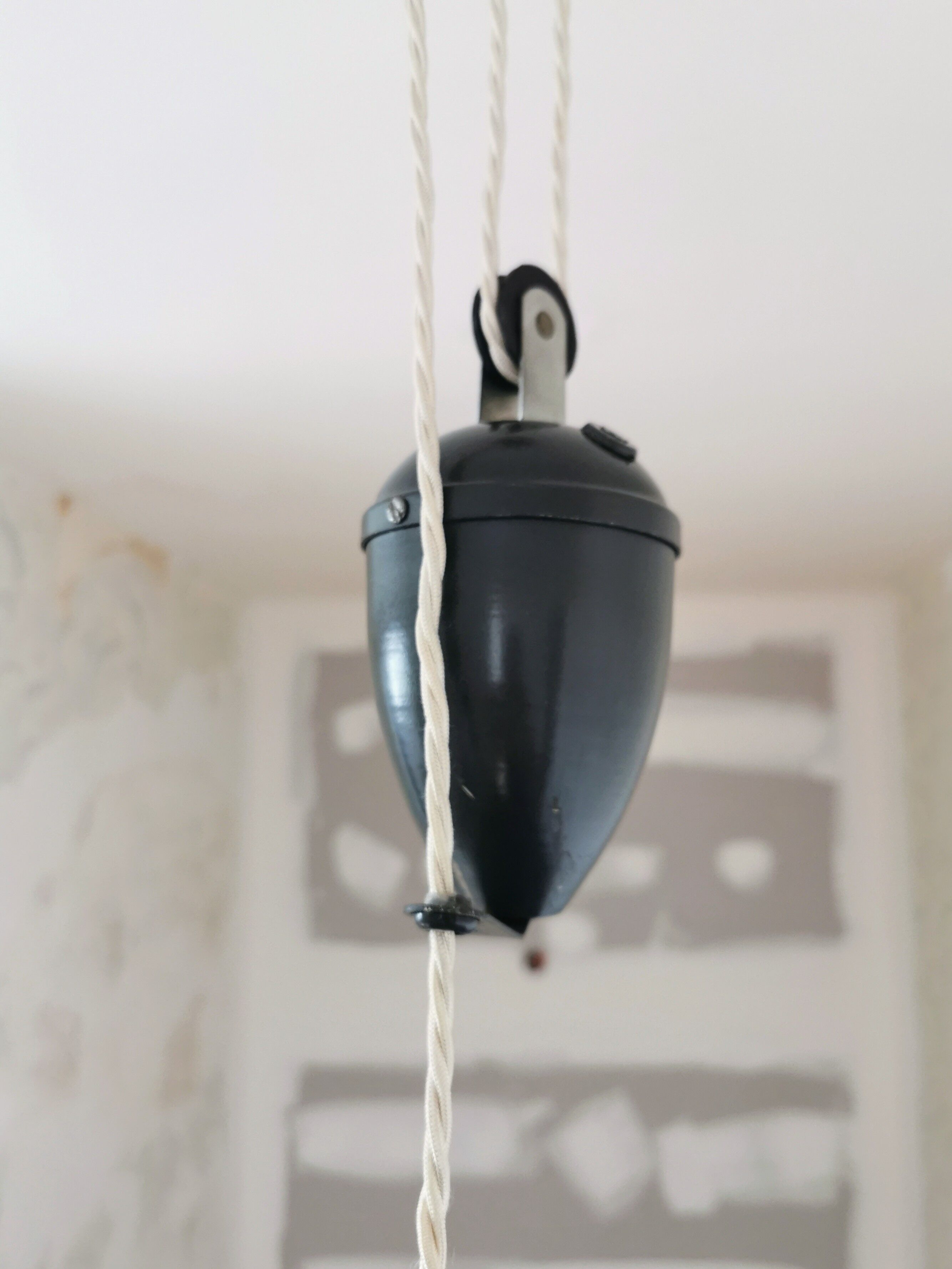Vintage pulley hanging