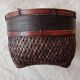 Panier japonais en bambou tressé