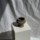 Small brutalist Indonesian footed pot H13 D15