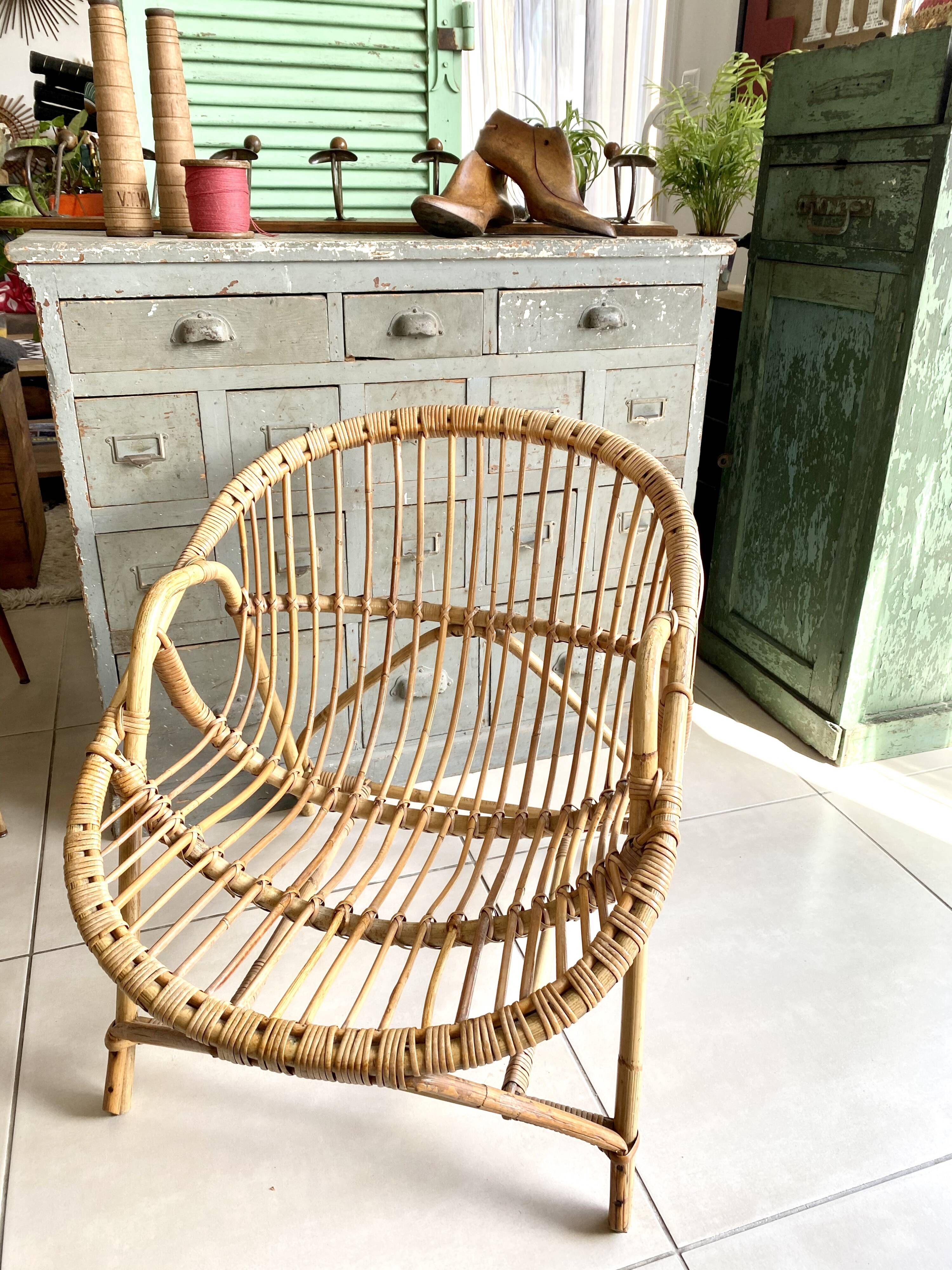 Vintage rattan chair