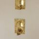 Pair of Swedish Brass Wall Sconces
