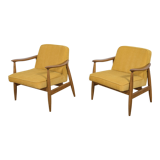 GFM-87 armchairs by Juliusz Kedziorek for Gościcińskie Furniture, 1960s, Set of 2