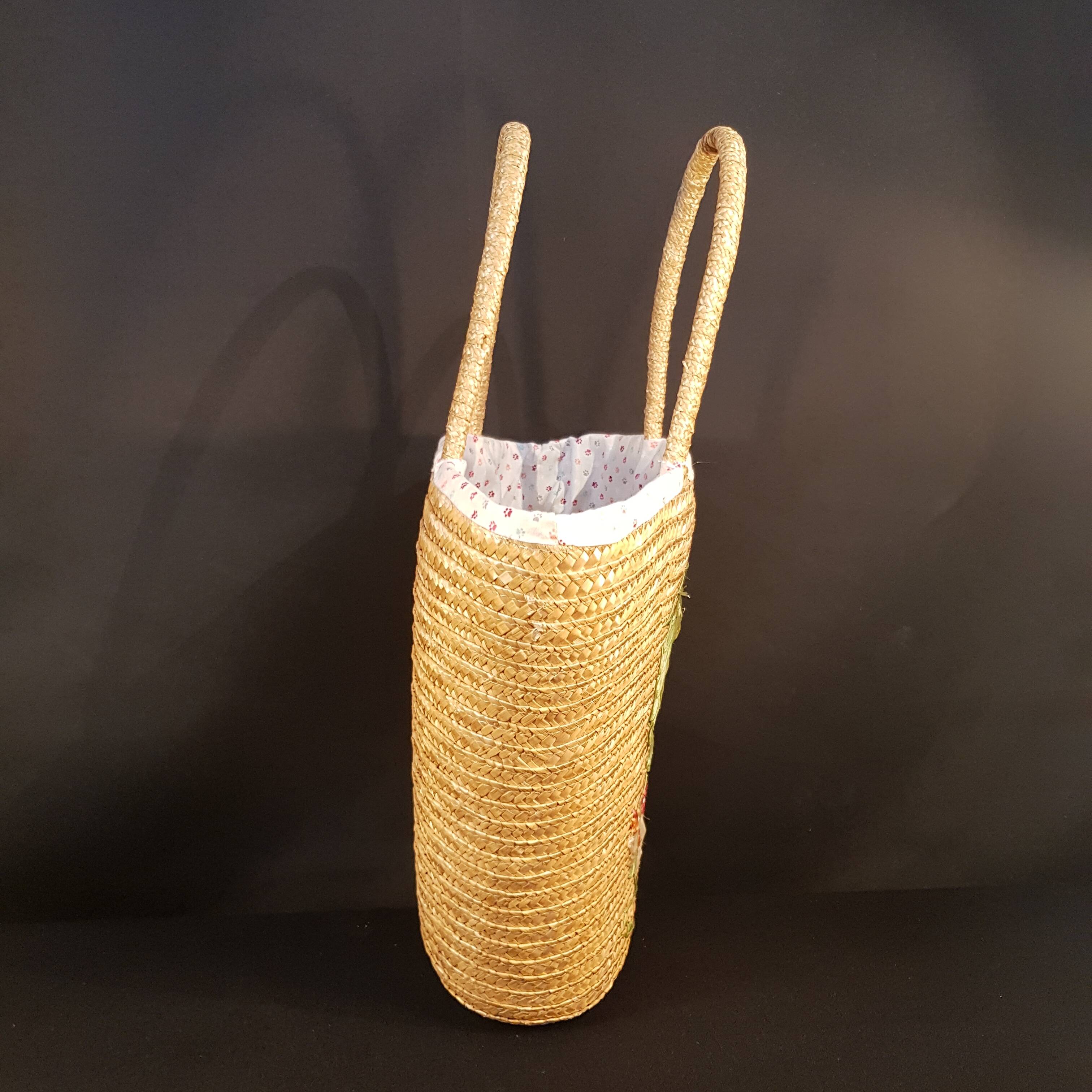 Vintage straw basket