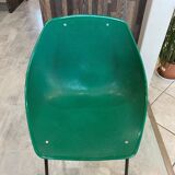 A shell chair by Pierre Guariche for Meurop, green, vintage 1960s