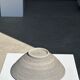 Duo of gray Indonesian ceramic bowls or salad bowls