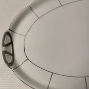 Large art deco serving dish in Czechoslovakian porcelain