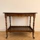 Antique solid oak sideboard with wheels