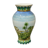 Oriental earthenware vase