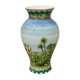 Oriental earthenware vase