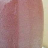 Pebble-shaped ceramic vase, signed