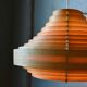 Vintage Scandinavian suspension lamp with slats by Hans-Agne Jakobsson from the 1960s.