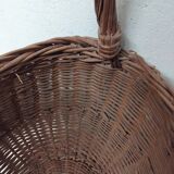 Antique Wicker Basket with Vintage Handle