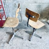 Pair of workshop chairs
