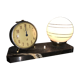 Lampe opaline sur marbre avec réveil Jaz