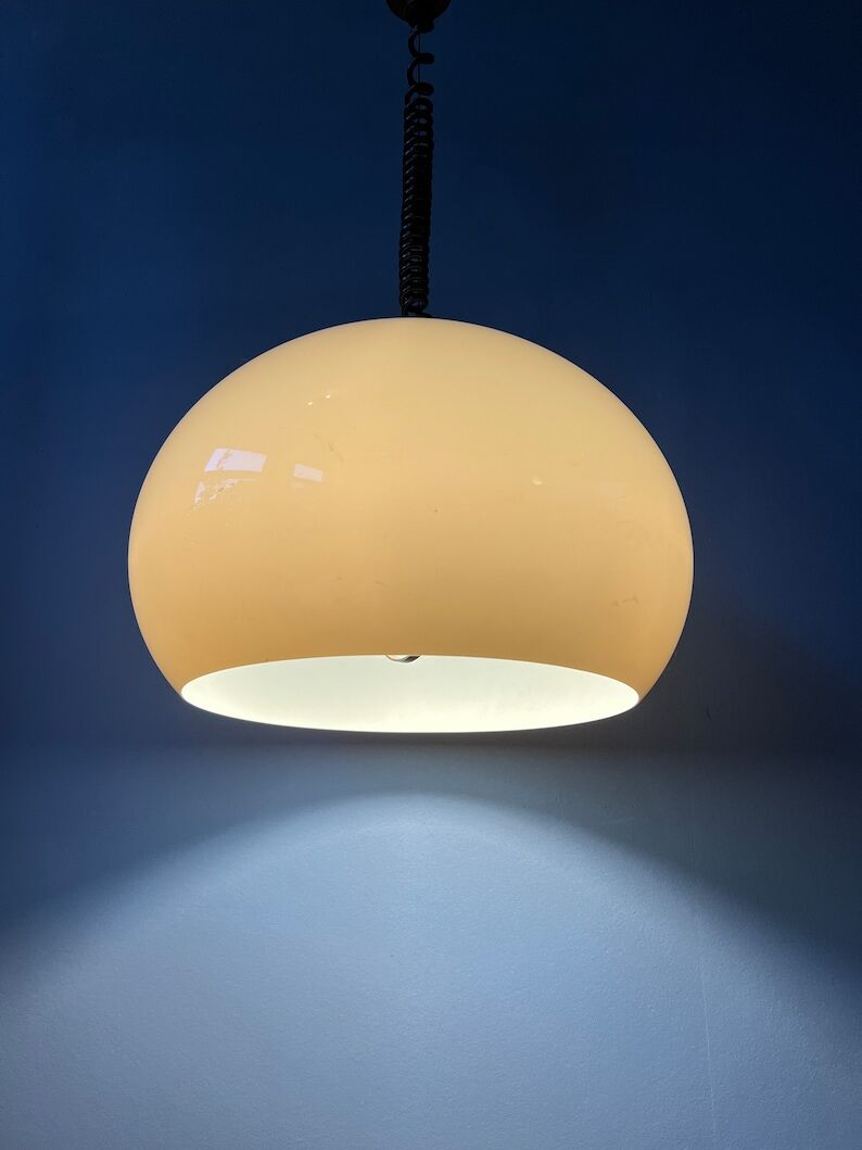 Space age mushroom suspension lamp by Dijkstra