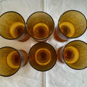 Amber stemware