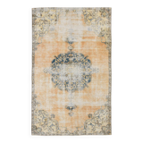 Natural Vintage Rug, Rustic Boho Rug, 157x254 Cm