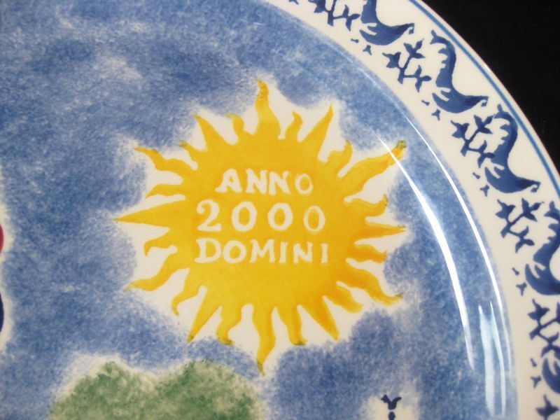 Emma Bridgwater Collector's Plate Published for the year 2000
