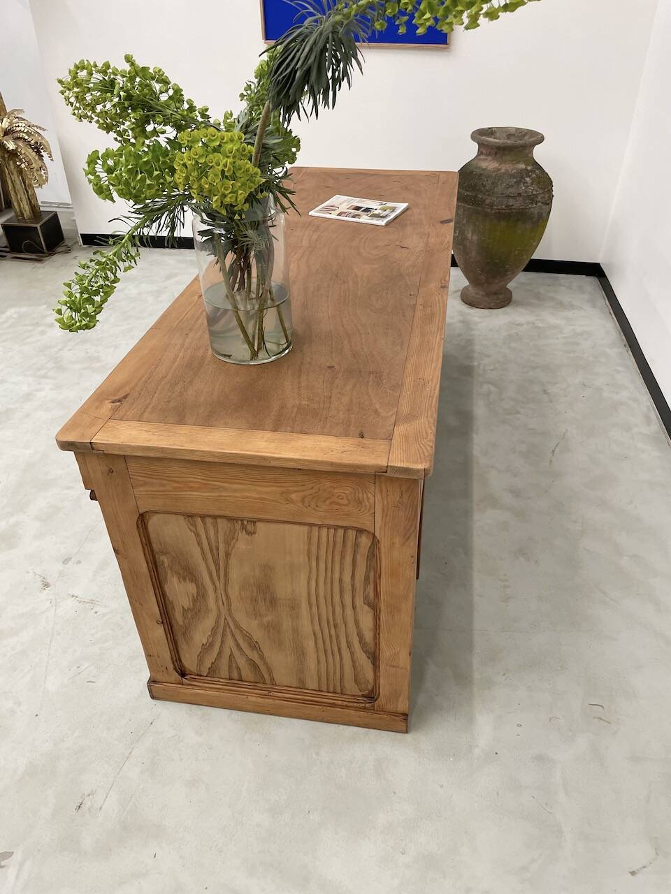 2m central island pine counter