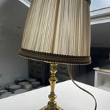 Brass bedside lamp