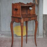 Bedside table, nightstand wood, accent furniture, antique furniture.