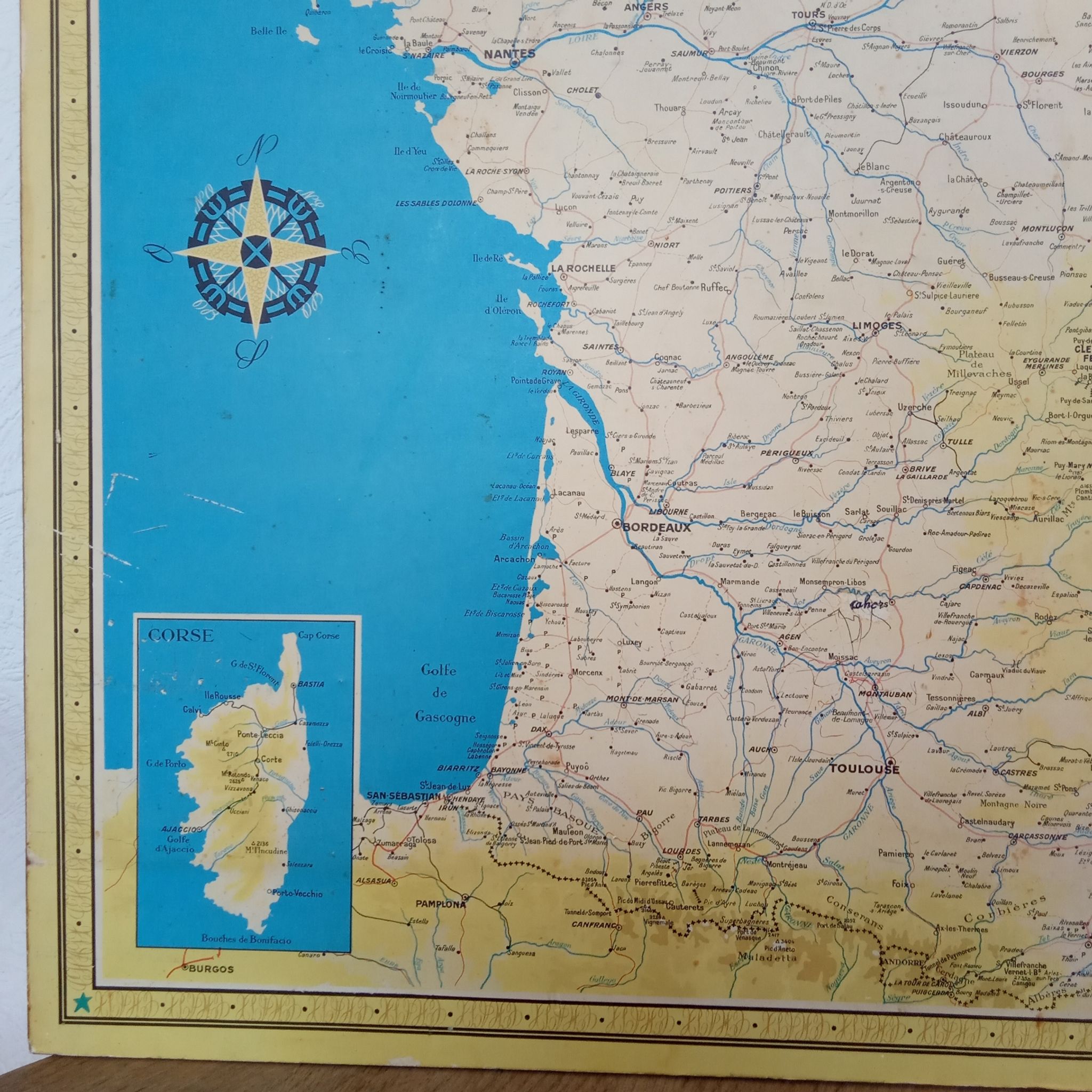 Carte les chemins de fer Français
