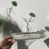 Silver-plated duck foie gras dish