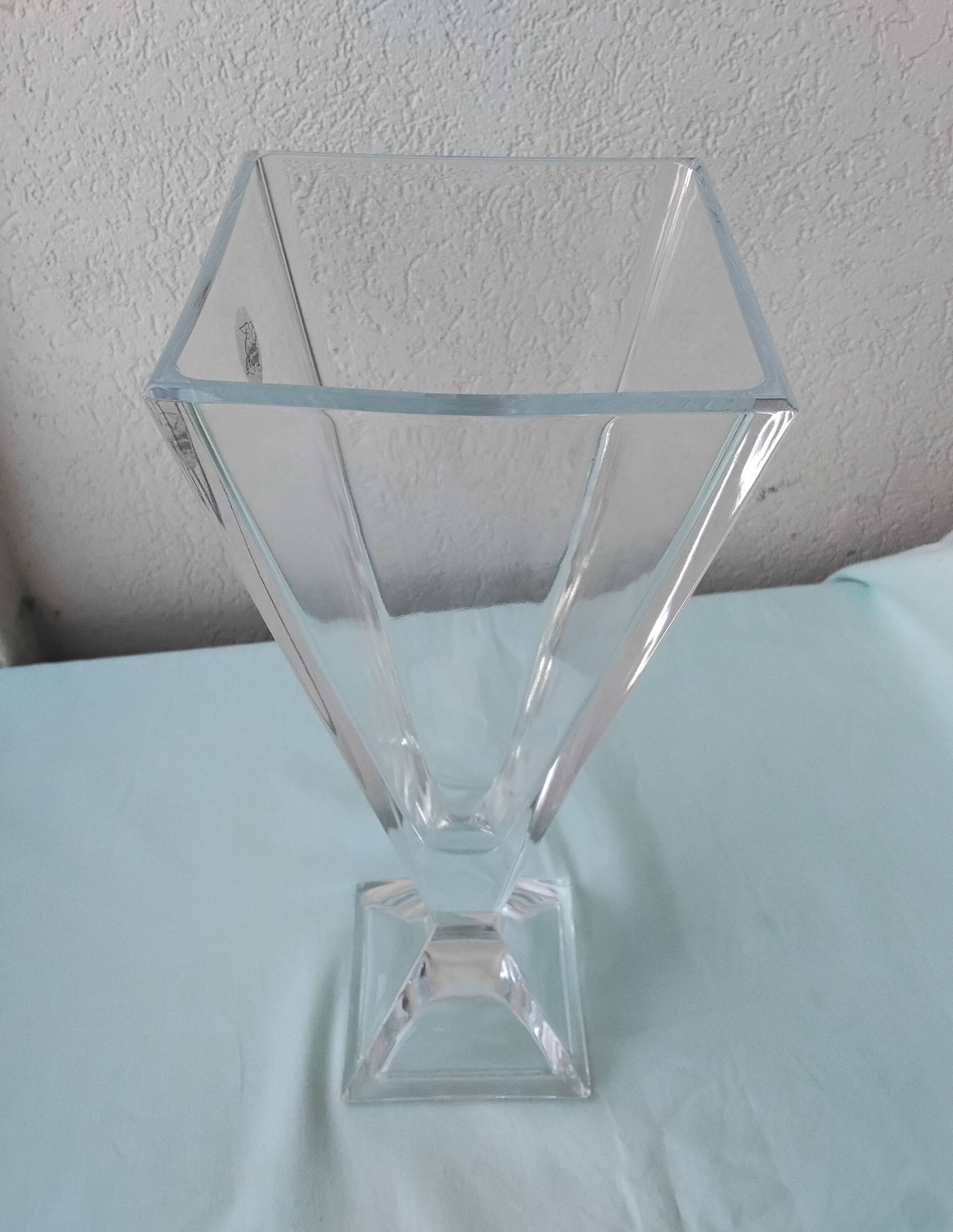 Designer crystal vase