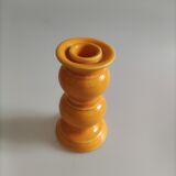 Bougeoir céramique jaune