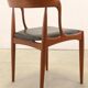 Set of 6 chairs Johannes Andersen voor Uldum stoelen -