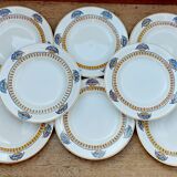 Assiettes plates Longwy