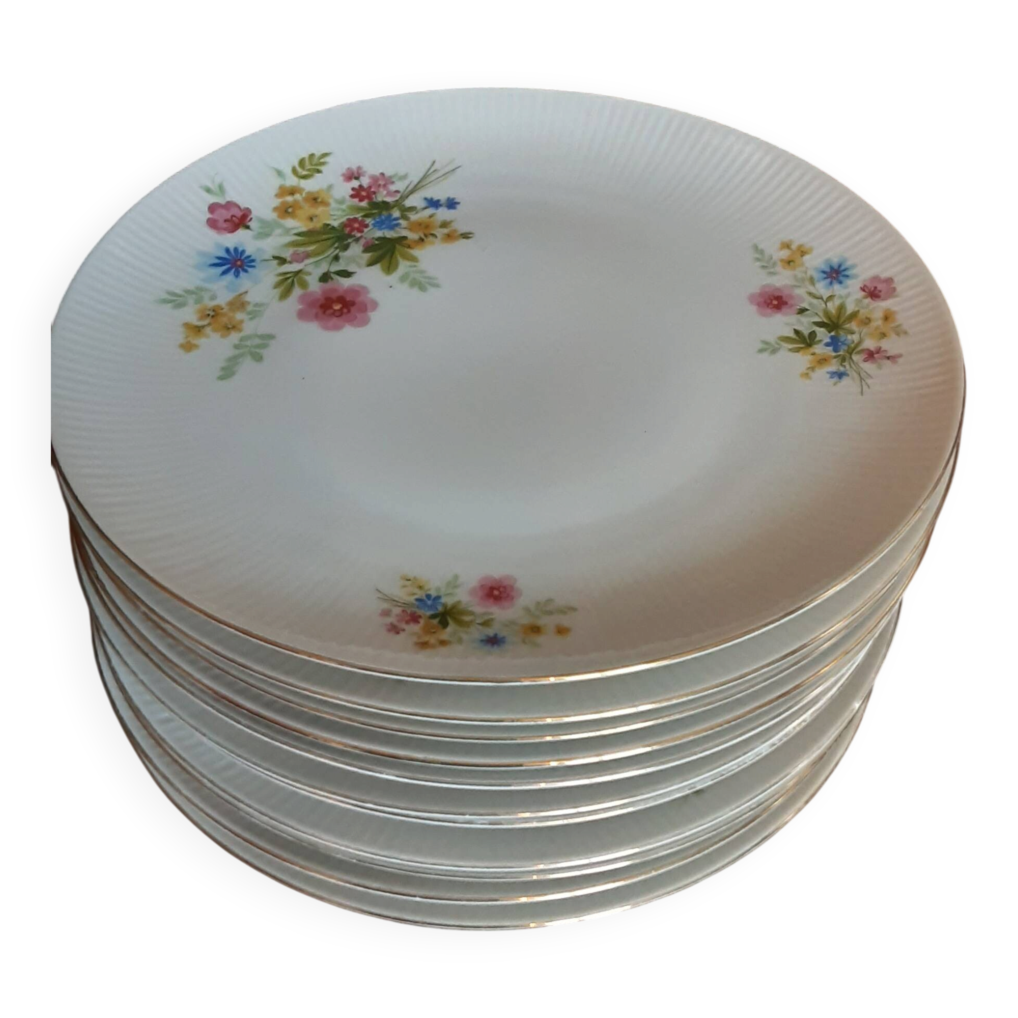 Set of 11 flat plates Bavaria