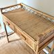 Vintage bamboo and rattan desk