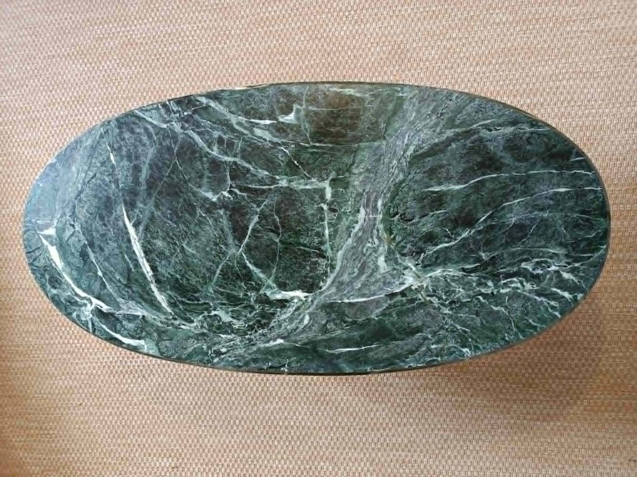 Green marble coffee table