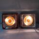 Pair of Italian Mazzega glass wall lights