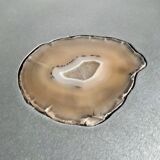 Stainless steel/agate/aluminum side table