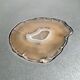 Stainless steel/agate/aluminum side table
